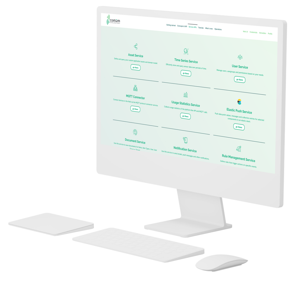 com2m Developer Center Service API